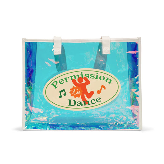 Permission To Dance Holographic Tote Bag