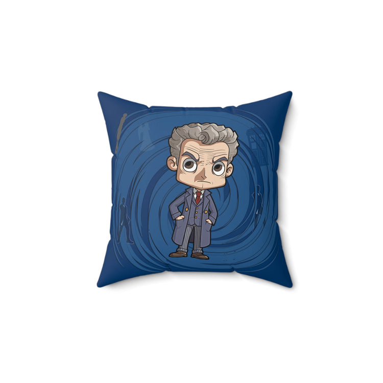 Timey Wimey Twelfth Doctor Square Pillow - Fandom-Made