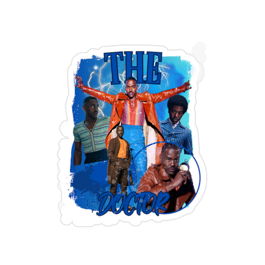 The Fifteenth Doctor Transparent Stickers