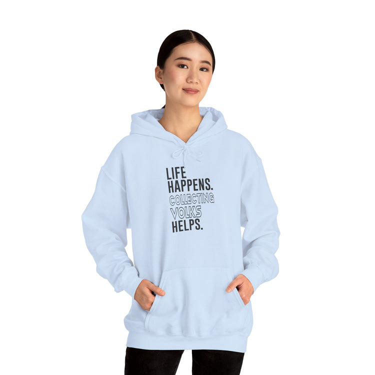 Life Happens Volks Helps Unisex Hoodie