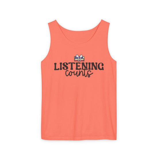 Listening Counts Tank Top - Fandom-Made