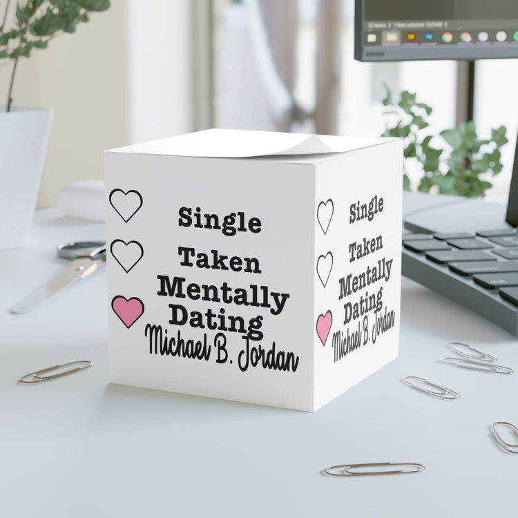 Mentally Dating Michael B. Jordan Note Cube - Fandom-Made