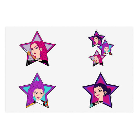 Huntrix Sticker Sheet - Fandom-Made