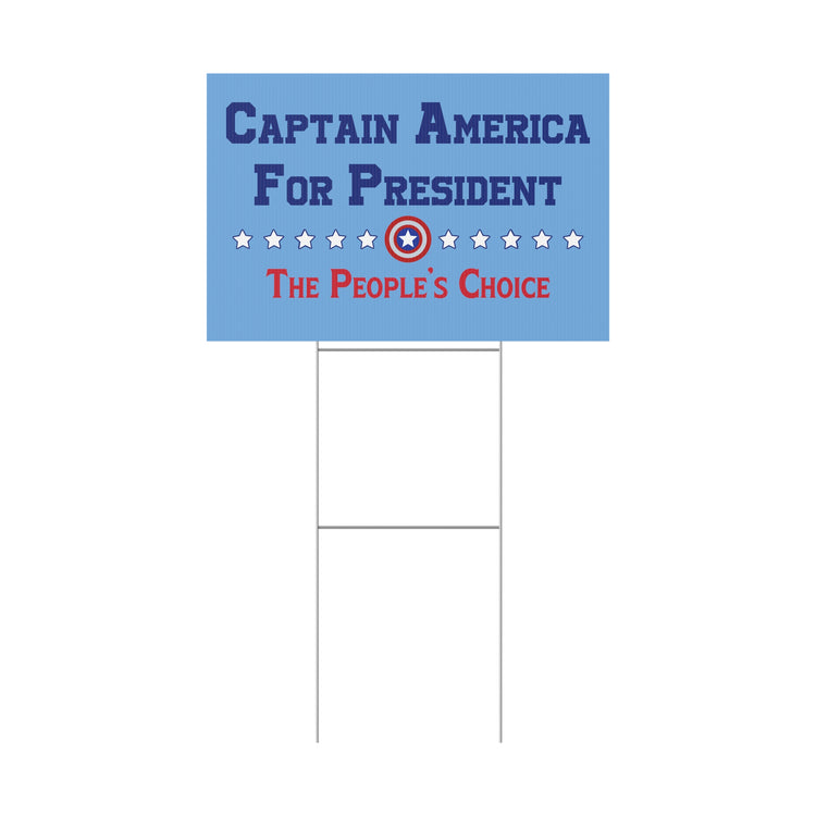 Captain America For President Yard Sign