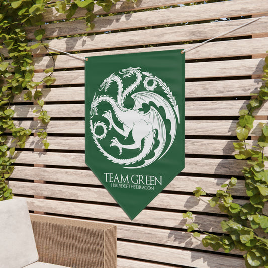 Team Green Pennant Banner