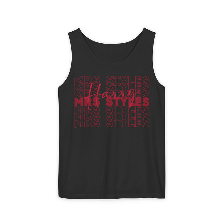 Mrs. Styles Unisex Garment-Dyed Tank Top - Fandom-Made