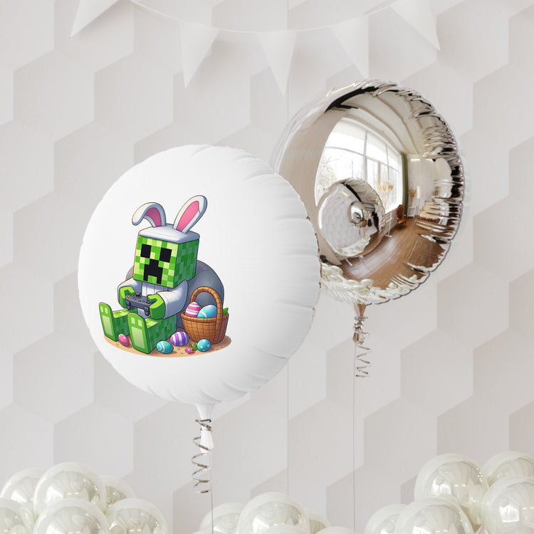 Minecraft Easter Mylar Balloon