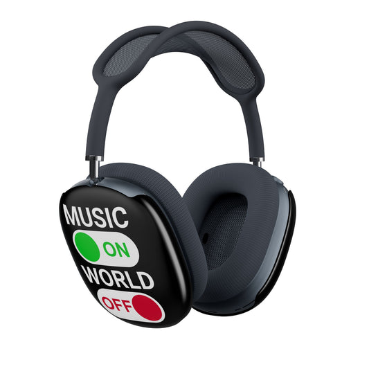 Music On World Off AirPod Max Case - Fandom-Made