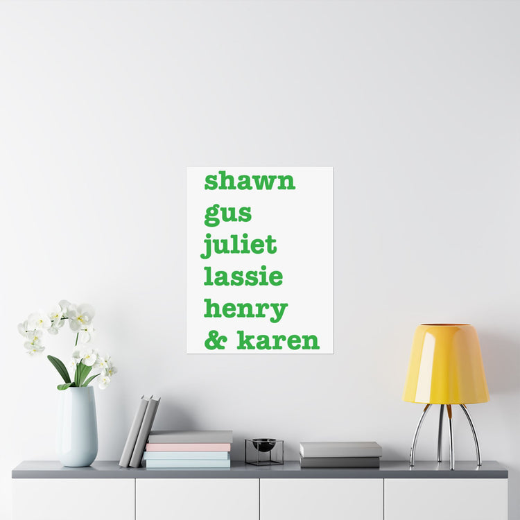 Psych Names Poster