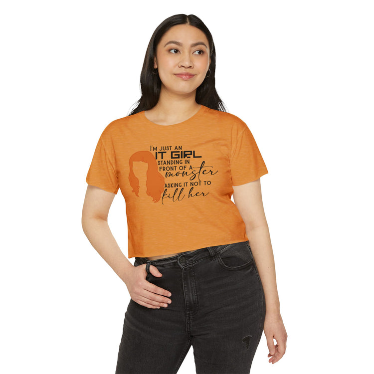 Charlie Bradbury Quote Crop Top