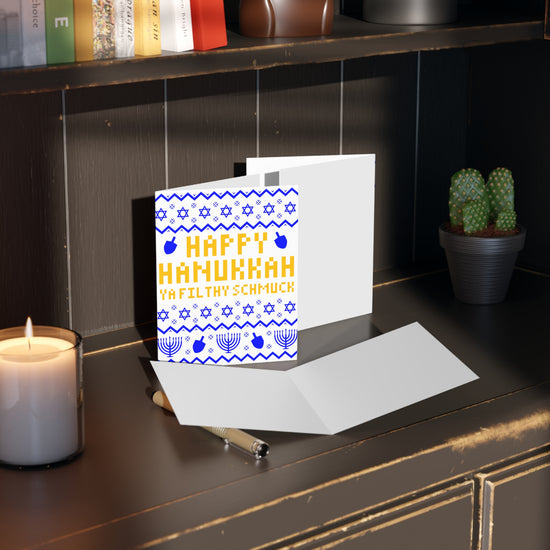 Hanukkah Ugly Sweater Greeting Cards - Fandom-Made