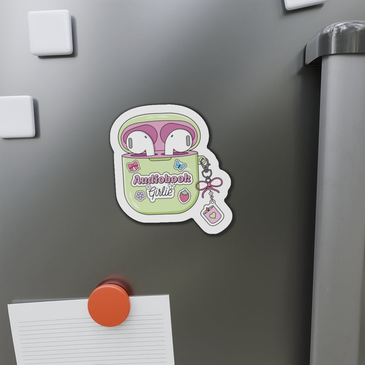 Audiobook Girlie Die-Cut Magnet