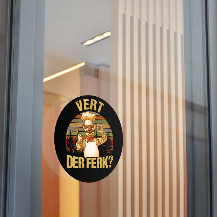 Vert Der Ferk? Round Vinyl Stickers - Fandom-Made