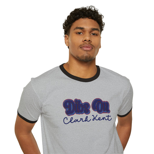 Dibs On Clark Kent Ringer T-Shirt - Fandom-Made