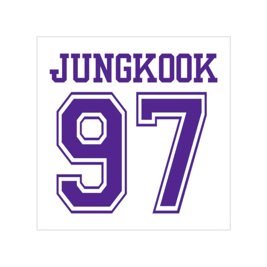 Jungkook 97 Transparent Sticker