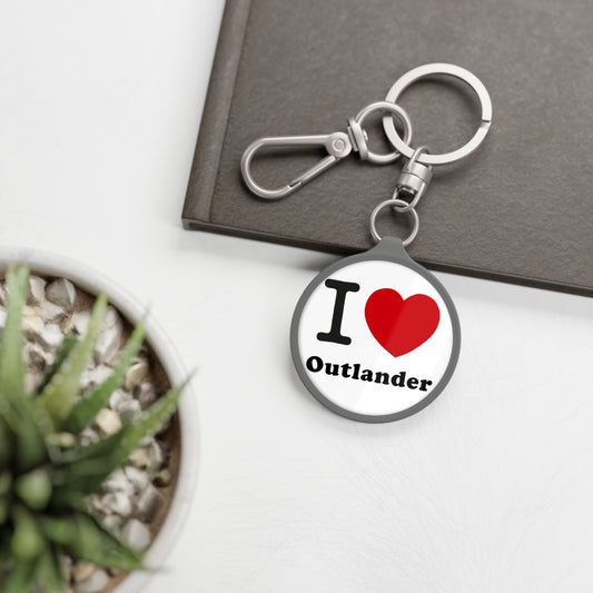 I Love Outlander Keyring