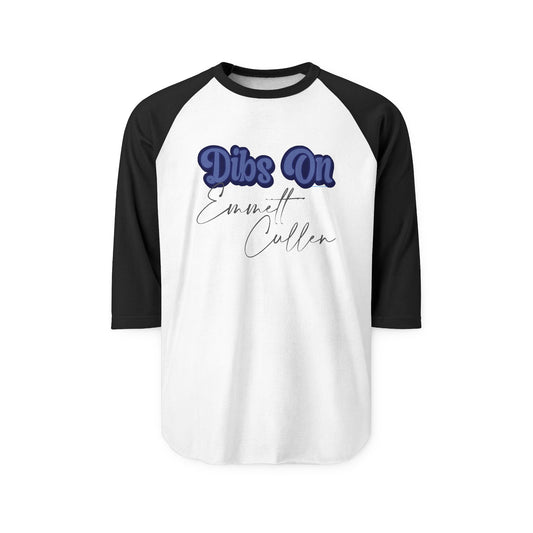 Dibs On Emmett Cullen 3/4 Raglan Shirt - Fandom-Made