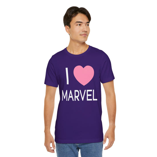 I Love Marvel Unisex T-Shirt - Fandom-Made