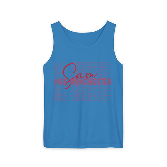 Mrs. Sam Winchester Unisex Garment-Dyed Tank Top - Fandom-Made