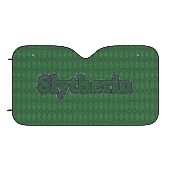 Slytherin Embroidery Design Car Sun Shades - Fandom-Made