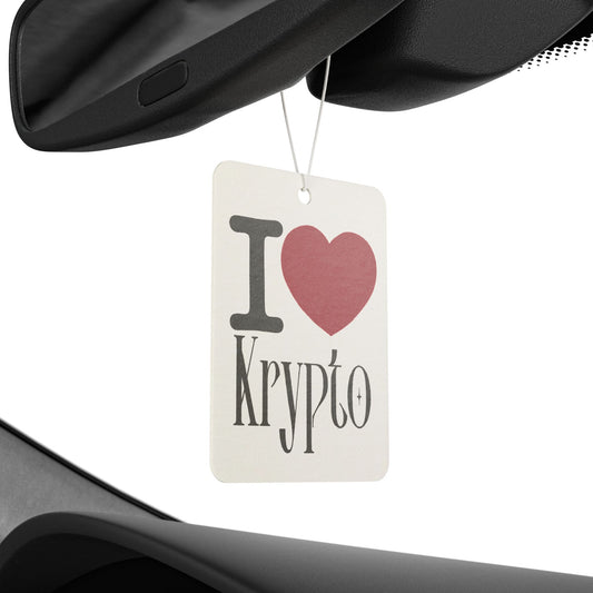 I Love Krypto Car Air Freshener - Fandom-Made