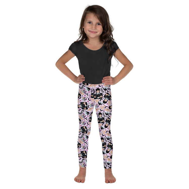 Wednesday Addams All-Over Print Kids Leggings - Fandom-Made