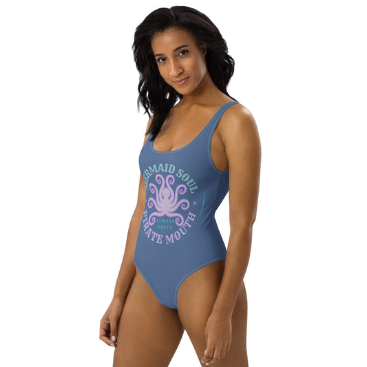 Mermaid Soul Pirate Mouth One-Piece Swimsuit - Fandom-Made