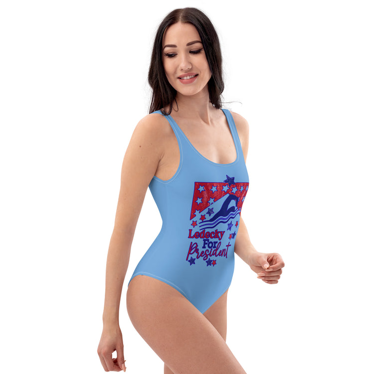 Ledecky For President One-Piece Swimsuit