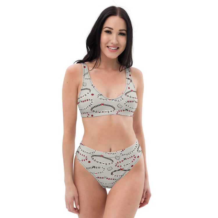 Tortured Friendship Bracelets All-Over Print Recycled High-Waisted Bikini - Fandom-Made