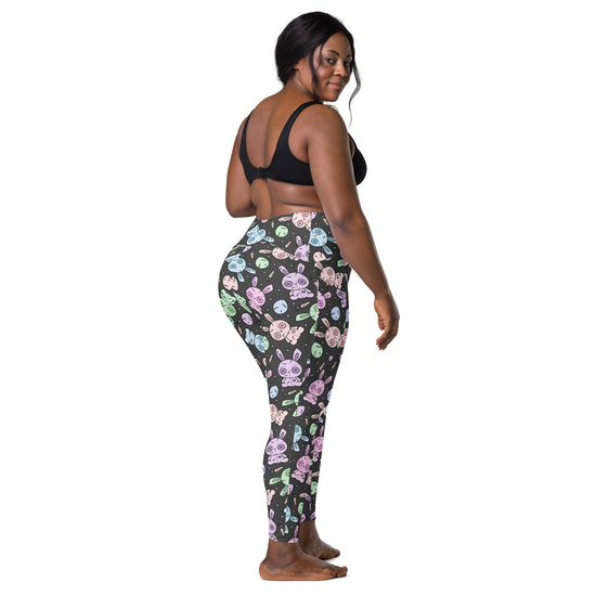 Zombie Bunnies All-Over Print Leggings with Pockets - Fandom-Made