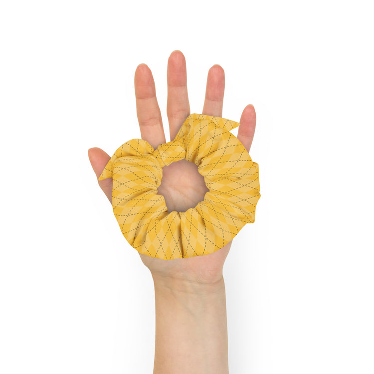 Hufflepuff Recycled Scrunchie - Fandom-Made