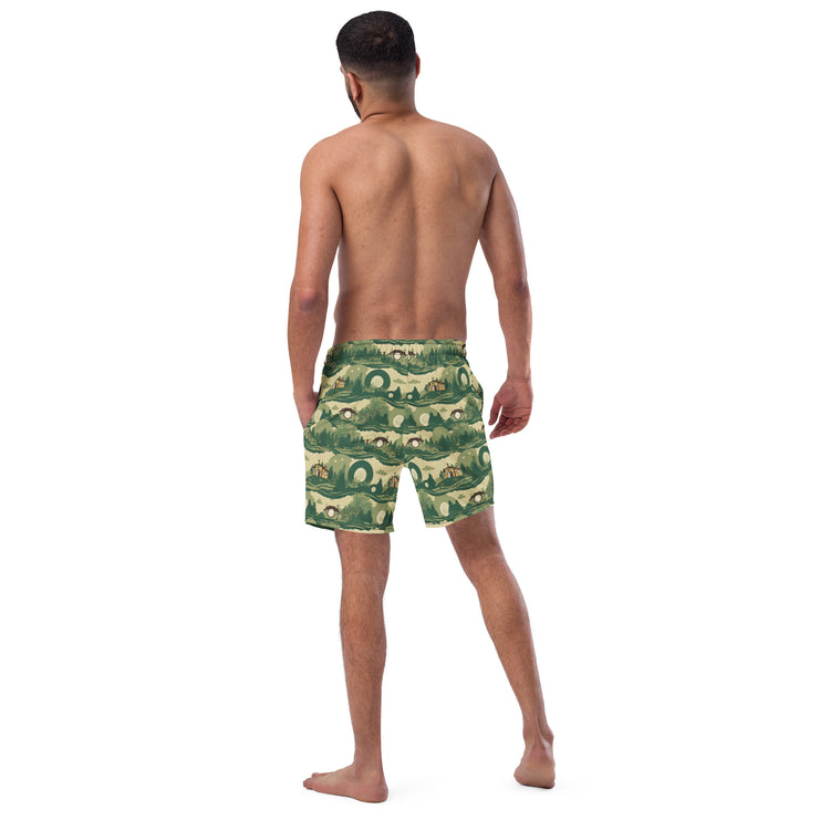 The Shire All-Over Print All-Over Print Recycled Swim Trunks - Fandom-Made