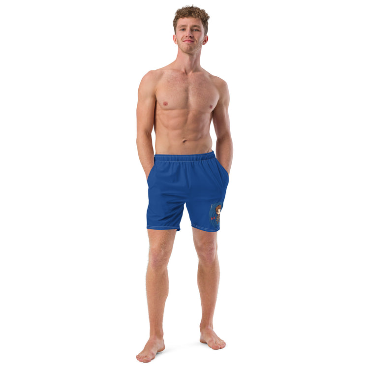 Timey Wimey Eleventh Doctor Recycled Swim Trunks - Fandom-Made