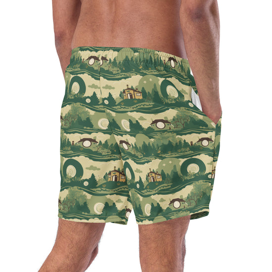 The Shire All-Over Print All-Over Print Recycled Swim Trunks - Fandom-Made