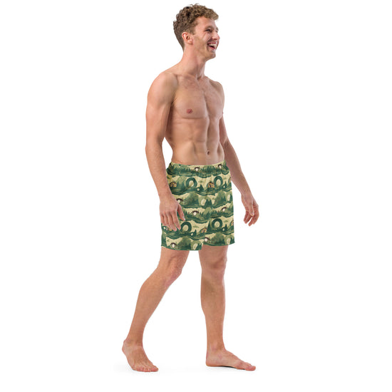 The Shire All-Over Print All-Over Print Recycled Swim Trunks - Fandom-Made