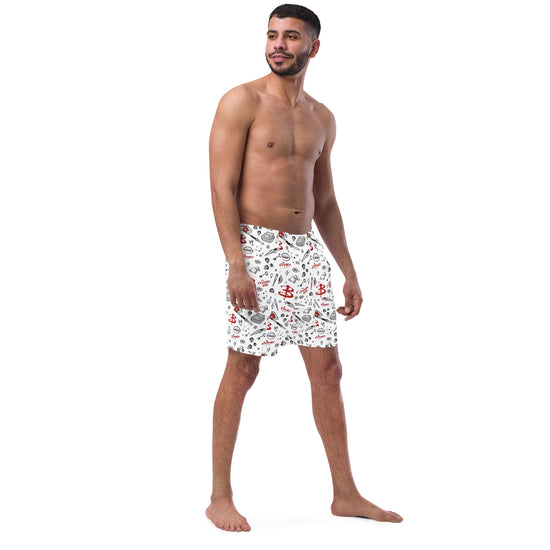 Buffy All-Over Print Recycled Swim Trunks - Fandom-Made