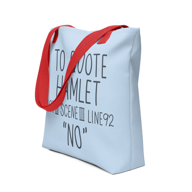 Hamlet Quote Tote Bag - Fandom-Made