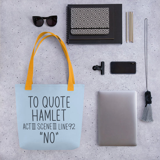 Hamlet Quote Tote Bag - Fandom-Made