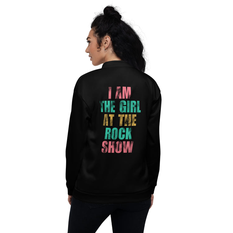 Girl At The Rock Show Bomber Jacket