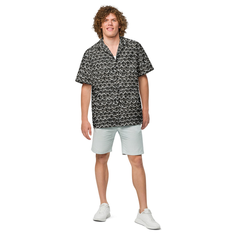 Chainmail All-Over Print Hawaiian Shirts - Fandom-Made