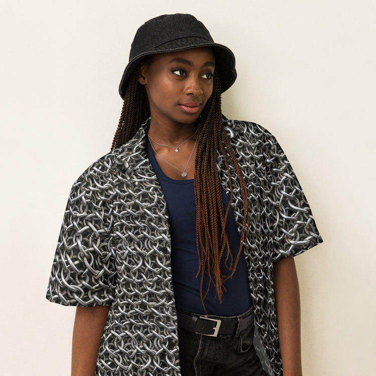 Chainmail All-Over Print Hawaiian Shirts - Fandom-Made