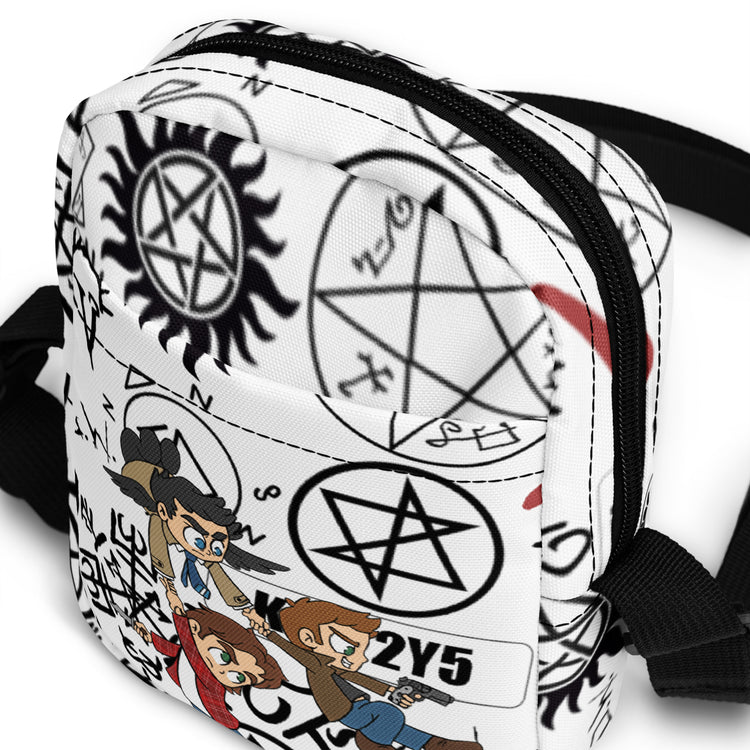 Supernatural Trio All-Over Print Utility Crossbody Bag - Fandom-Made