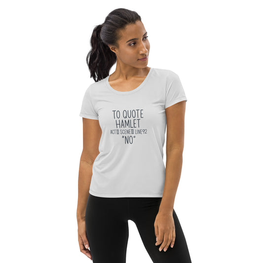 Hamlet Quote Athletic T-Shirt - Fandom-Made