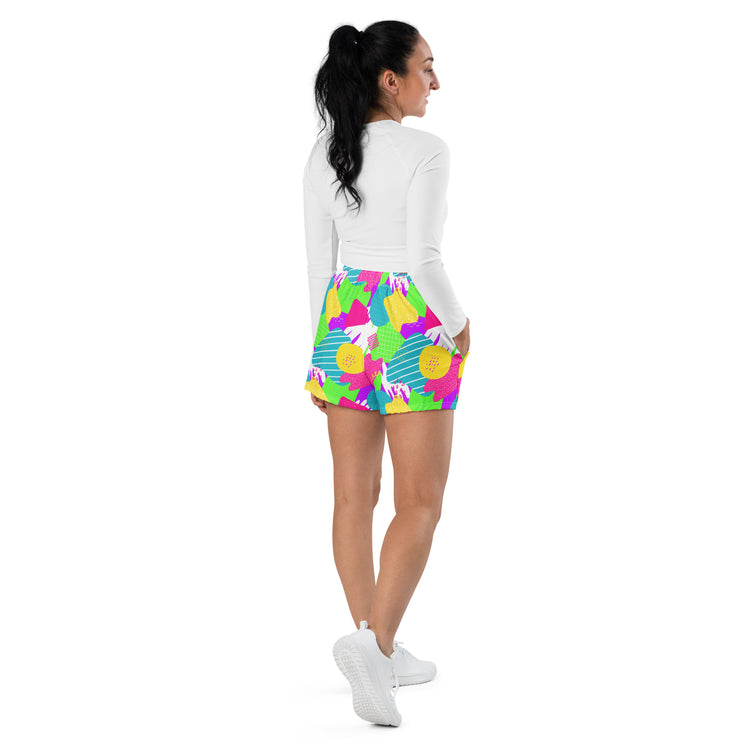 I Love The 80s All-Over Print Women’s Athletic Shorts - Fandom-Made