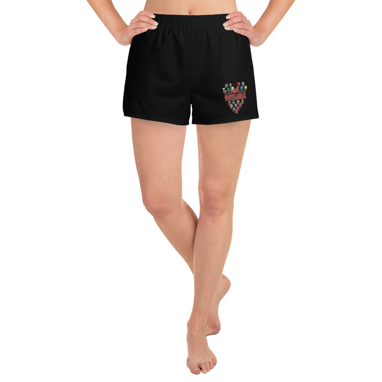 Marvelaholic Women’s Athletic Shorts - Fandom-Made
