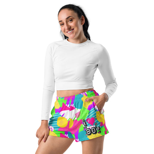 I Love The 80s All-Over Print Women’s Athletic Shorts - Fandom-Made