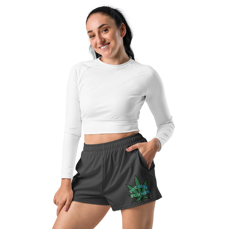 Pot Girl Women’s Athletic Shorts