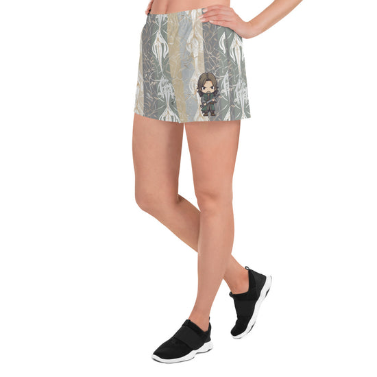 Aragon All-Over Print Women’s Recycled Athletic Shorts - Fandom-Made