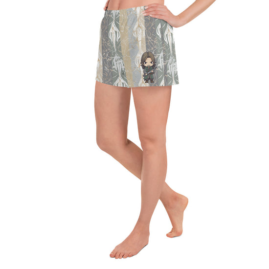 Aragon All-Over Print Women’s Recycled Athletic Shorts - Fandom-Made