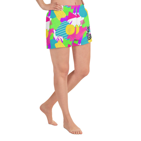 I Love The 80s All-Over Print Women’s Athletic Shorts - Fandom-Made